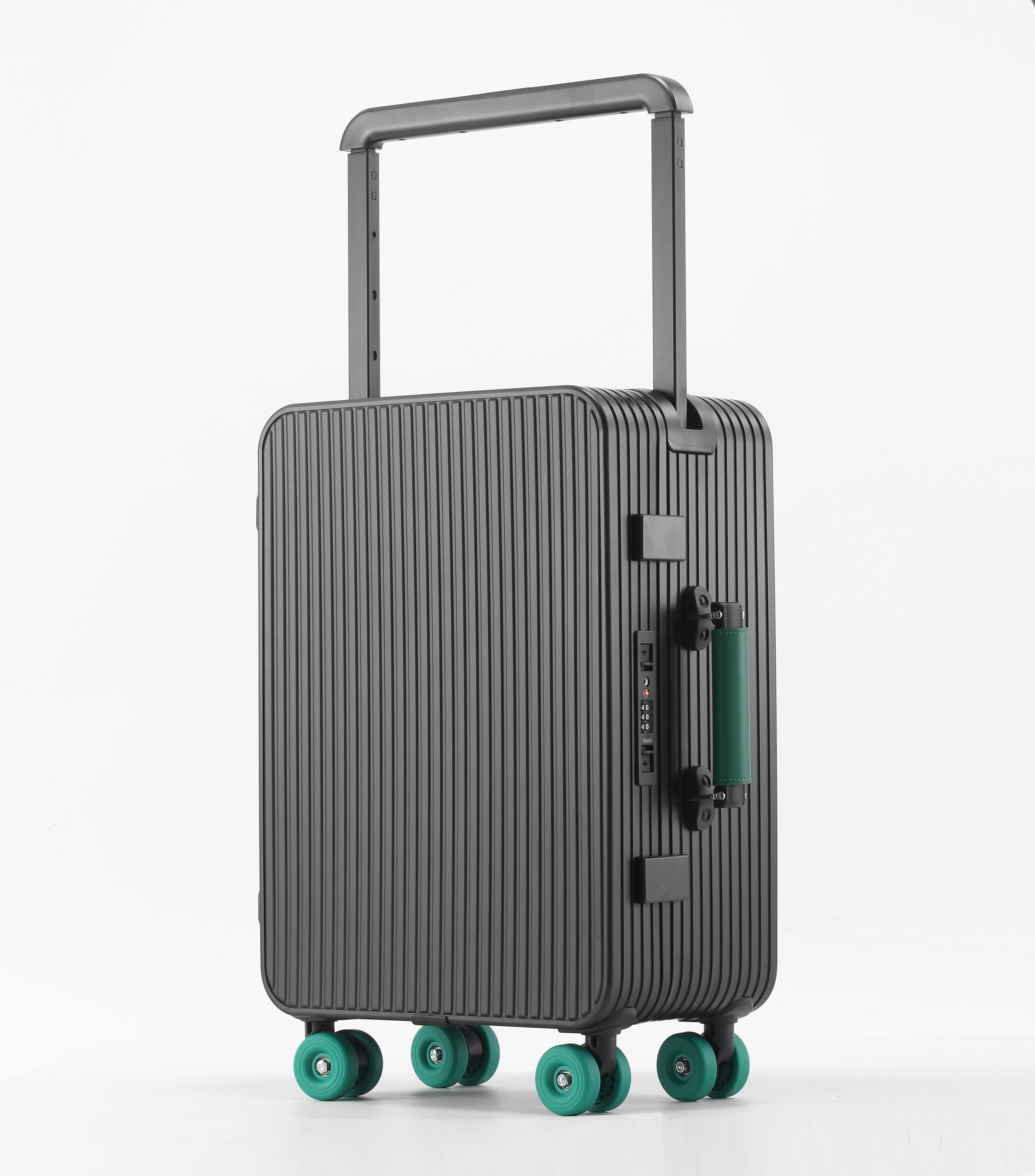 All Aluminum Wide Pull Rod Luggage Suitcase with Drop Resistance - Silent Universal Wheels Boarding Case