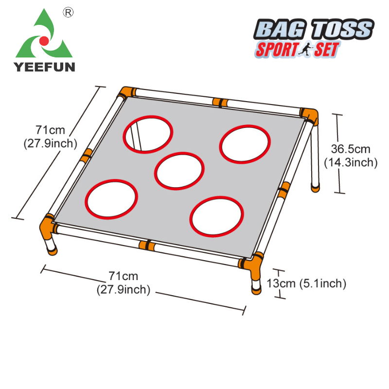 Three-In-One Sandbag Throwing Toy - Durable Play Mat for Kids