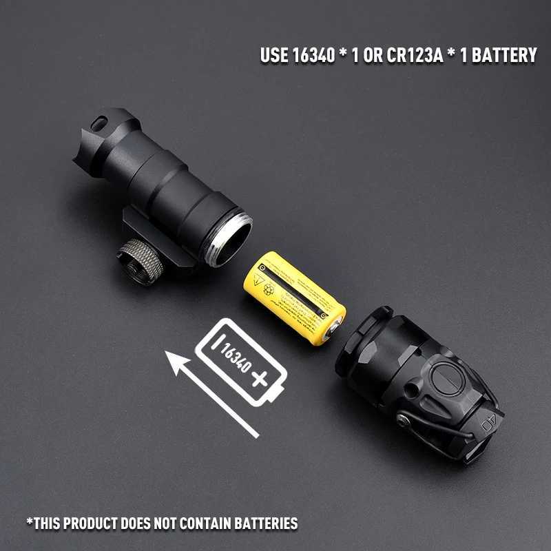 Tactical Flashlight KIJI K1-10 ° Scout Light Outdoor Airsoft Hunting Spotlight Offset Mount Base Wadsn Fits Mlok Keymod 20MM Rail XJ250728