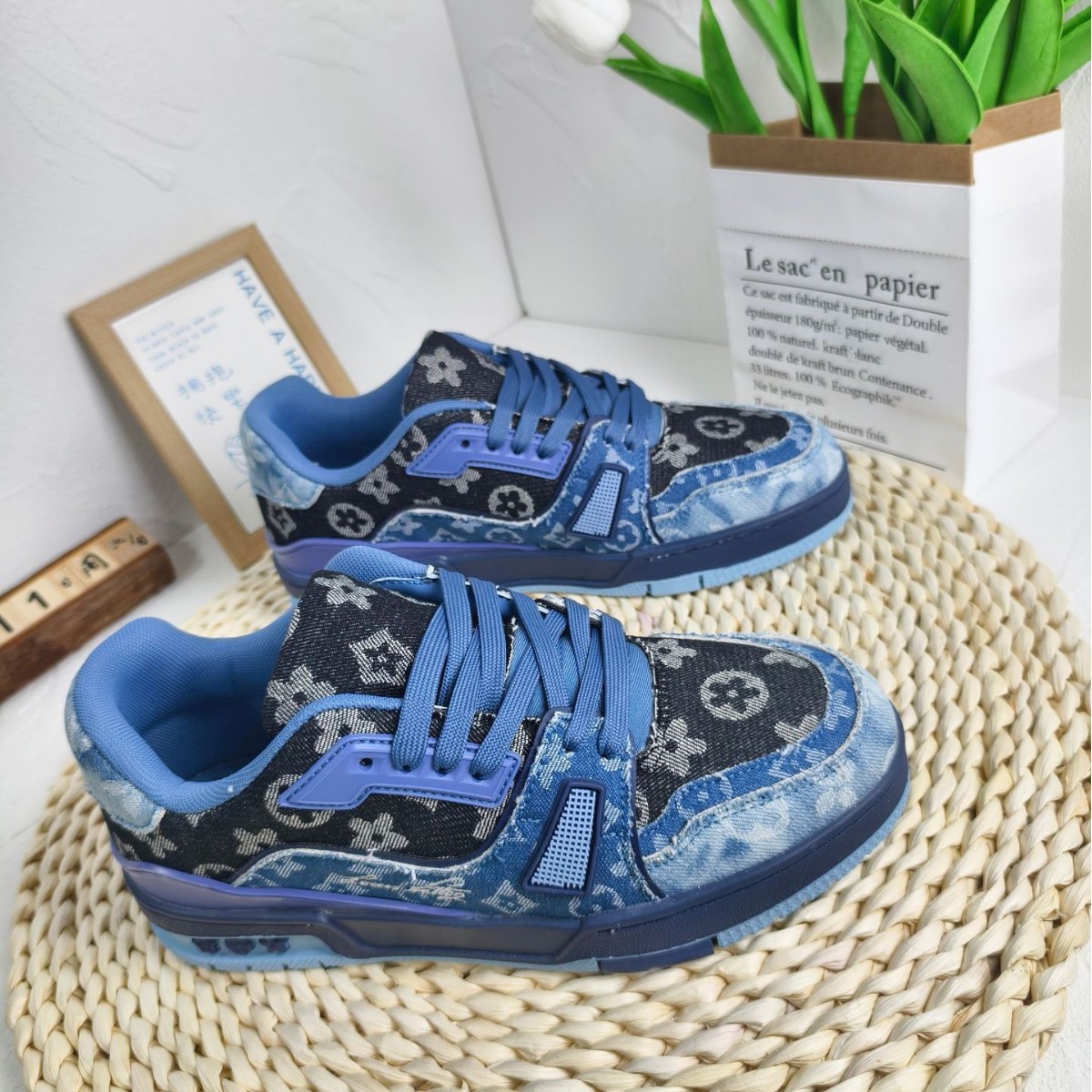 Designer Shoes 2025 Autumn/Winter New retro style denim patchwork men's and women's fashion trendy shoes Versatile and casual free shipping