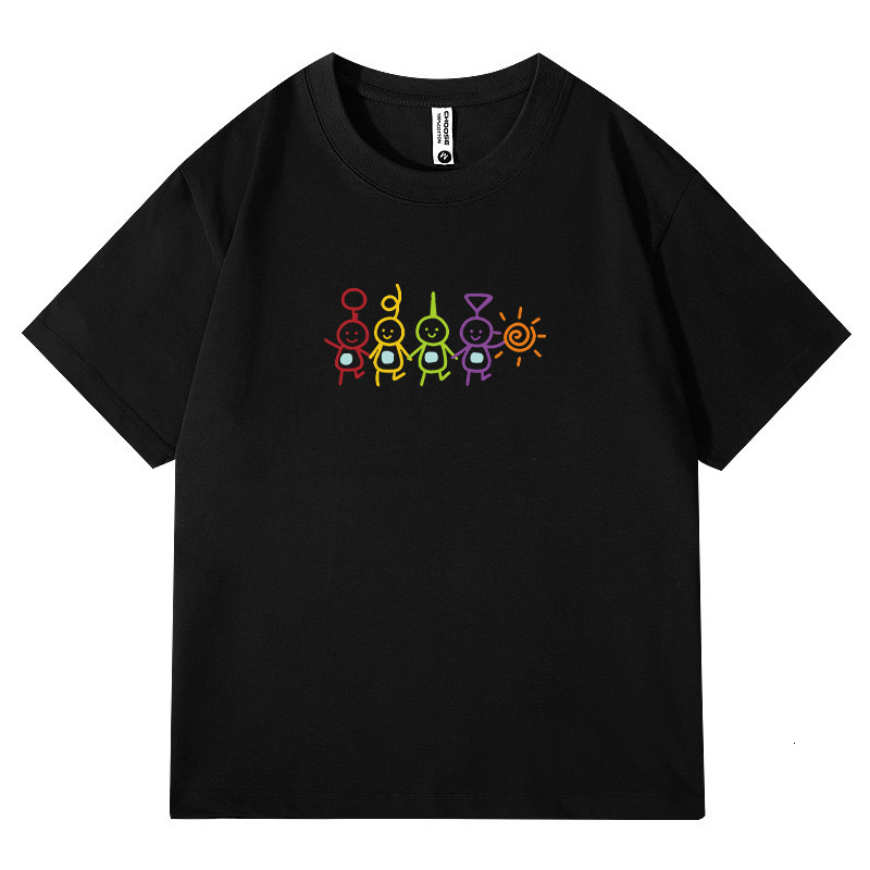 2025 High Quality Hot selling Heavy Text Printed Short Sleeve T-shirt Summer Men's and Women's Cotton T-shirt Loose Half Sleeve T-shirt New 