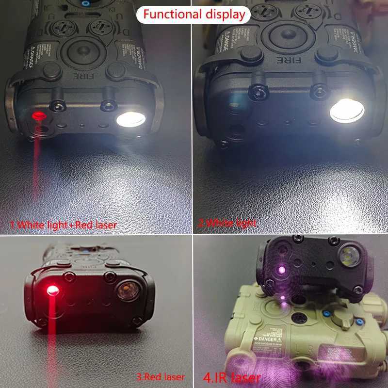 3000mAh Nylon L3 NGAL Green or Red Laser IR Pointer +LED Light Strobe Flashlight for Airsoft Hunting Weapon Lights PEQ15 DBAL-A2XJ250728