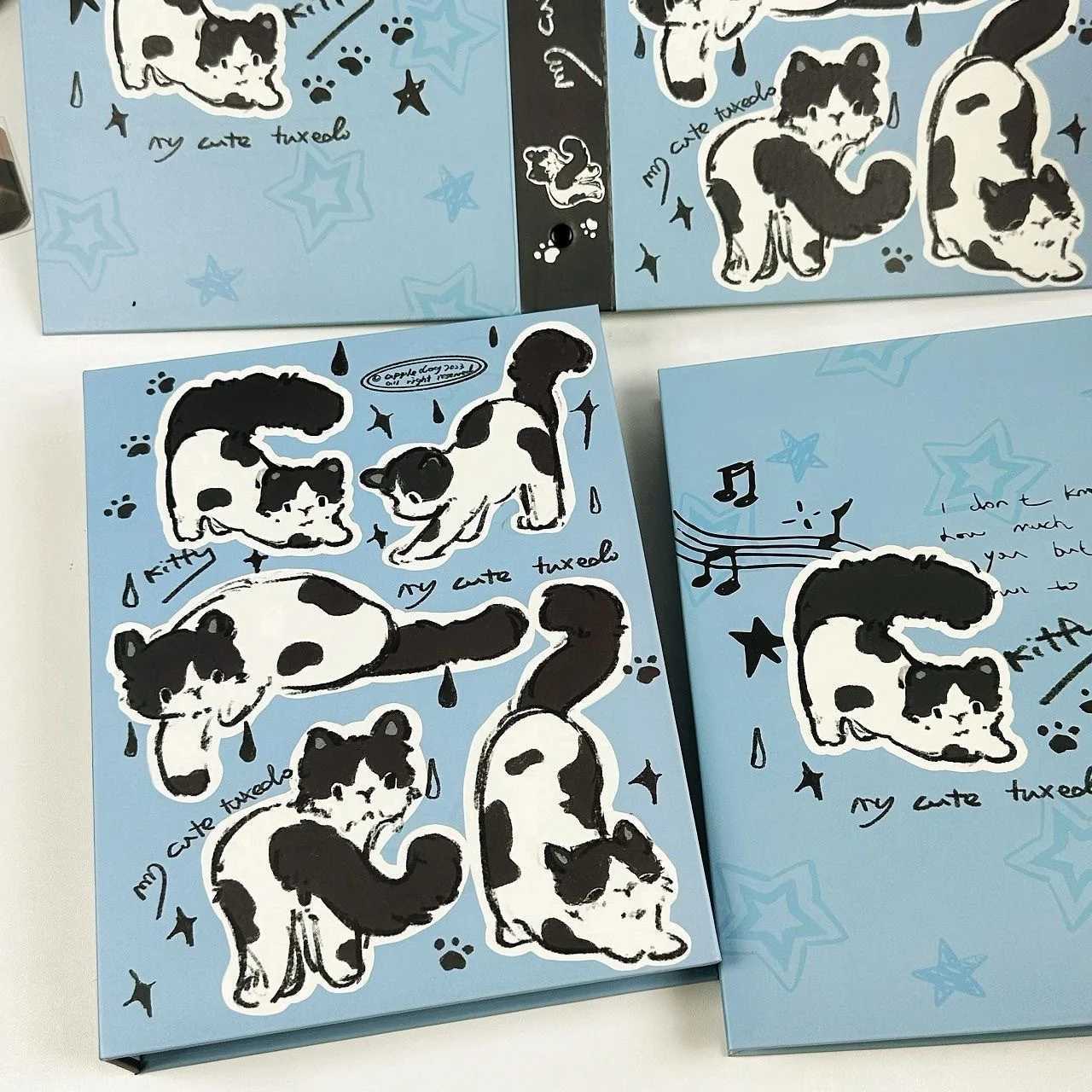 iffvgx Kitten A5 Photocard Holder Binder Kpop Idol Photo Album Photocards Collect Book Album for Photographs Kaii Stationery Z250729