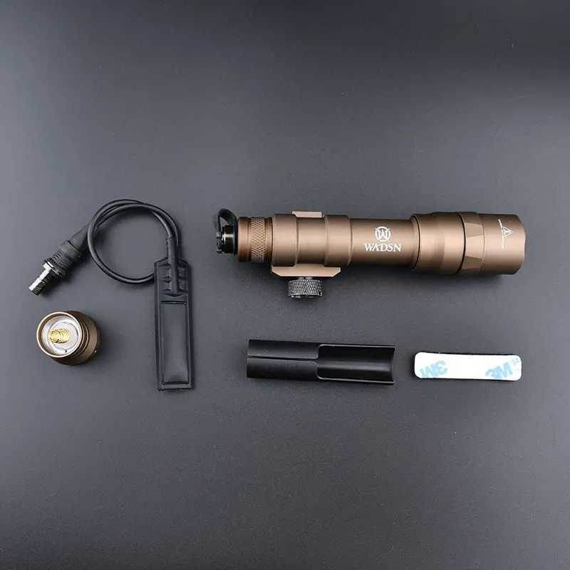 Vadsn M600DF Tactical Flashlight LED Airsoft Weapon Metal Scout Light 1400 Lumens Hunting Rifle Scout Light For 20mm PicatinnyXJ250728