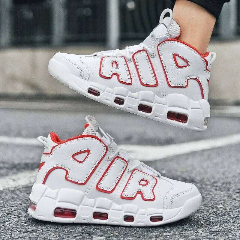 Men's Plus Size Basketball Shocks Absorption AIR Airbag Lightweight Sports Trendy Casual Shoes Polyurethane Sole