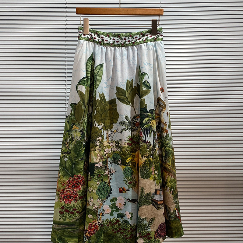 Free shipping designer dress for women Simple fashionable and casual A line slimming and comfortable half skirt