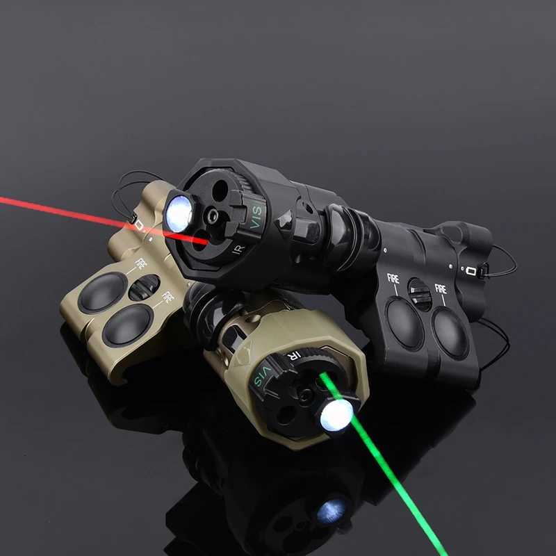 Tactical MAWL All Metal MAWL-C1 IR Aiming Red Dot Green Blue Adjustable Right and Left Switch Weapon Hunting Scout Light XJ250728