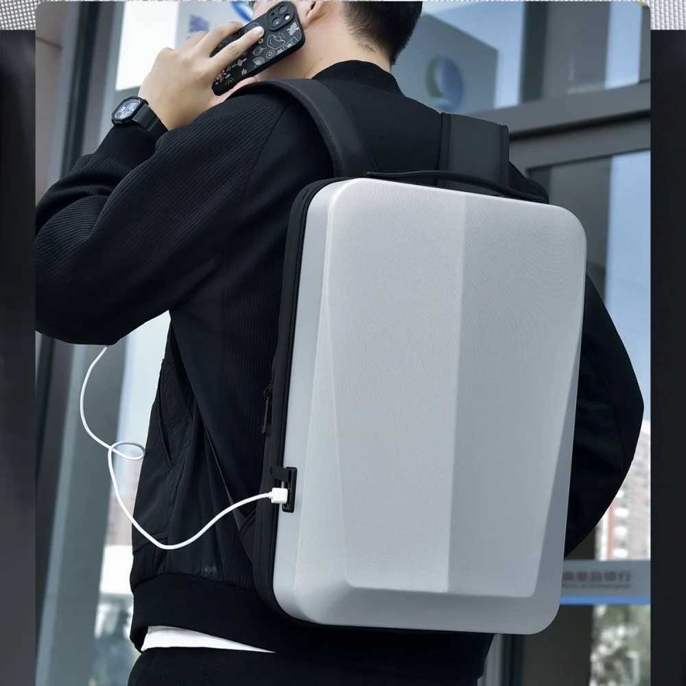 Mens 15.6 /17 Inch Waterproof Laptop Backpack Expandable Hard Shell Gaming Pack TSA Anti-theft USB Charge Business Travel Bags S250728