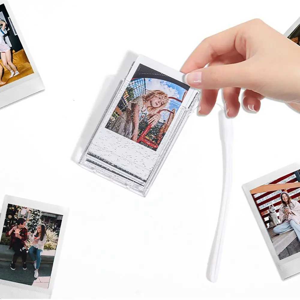 3 Inch Photo Album Photocard Holder Transparent Glitter Photos Storage Box Instant Camera Name Card Photo Frame Collection Case Z250729