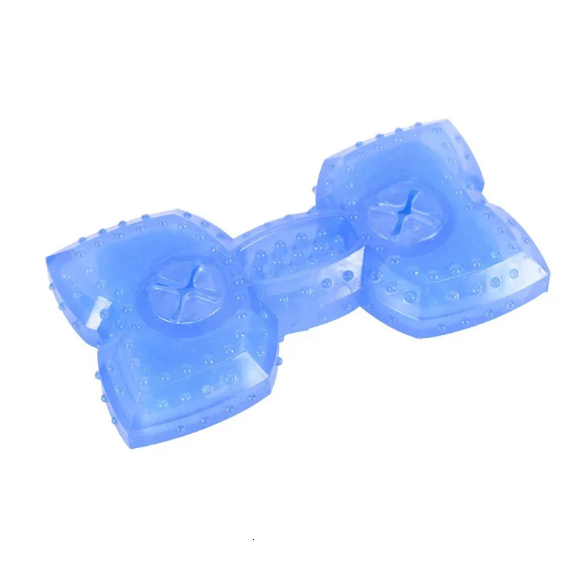 Dog Cooling Toy for Summer Safe Resistant Bite Rubber Bone Ball and Bow Shape LeakProof Food Toys 250729