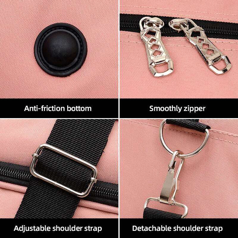 Travel Duffel Bag Oxford Ladies Bags Zipper Tote Handbag Outdoor Climbing Hiking Handheld Laptop Schoolbag Gym Sports Satchel