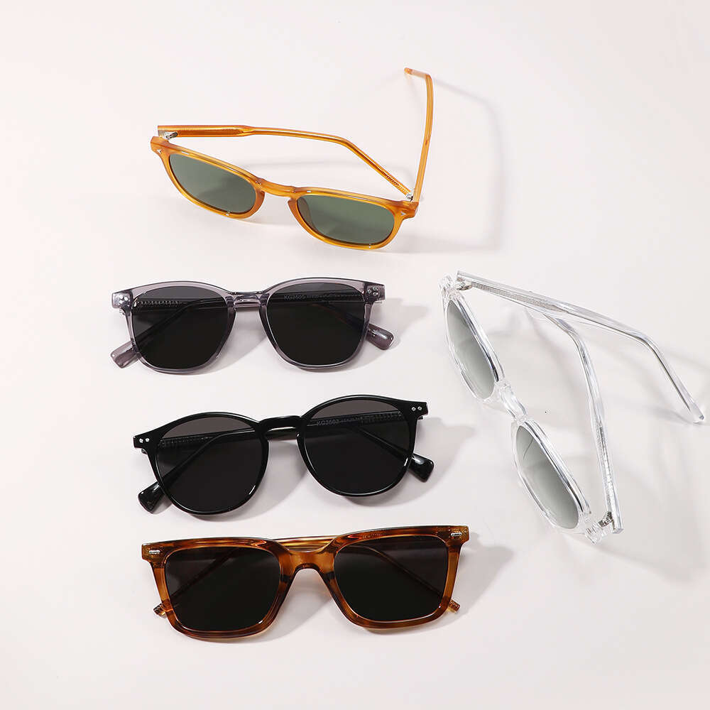 DHsunglasses TR90 KG Series Sunglasses - UV400 Polarized, Trendy Polygon Frame, Punk & Hiphop Style for Men/Women (KG2501-Tortoise)