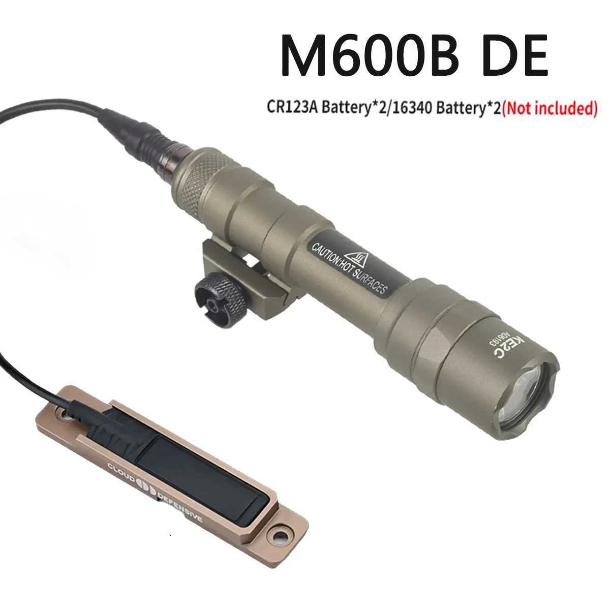 Tactical Airsoft SF M600 M300 Sets Scout Light 20mm Pocket Panel Pad Switch Mlok Picatinny Rail Mount AR15 Rifle FlashlightXJ250728