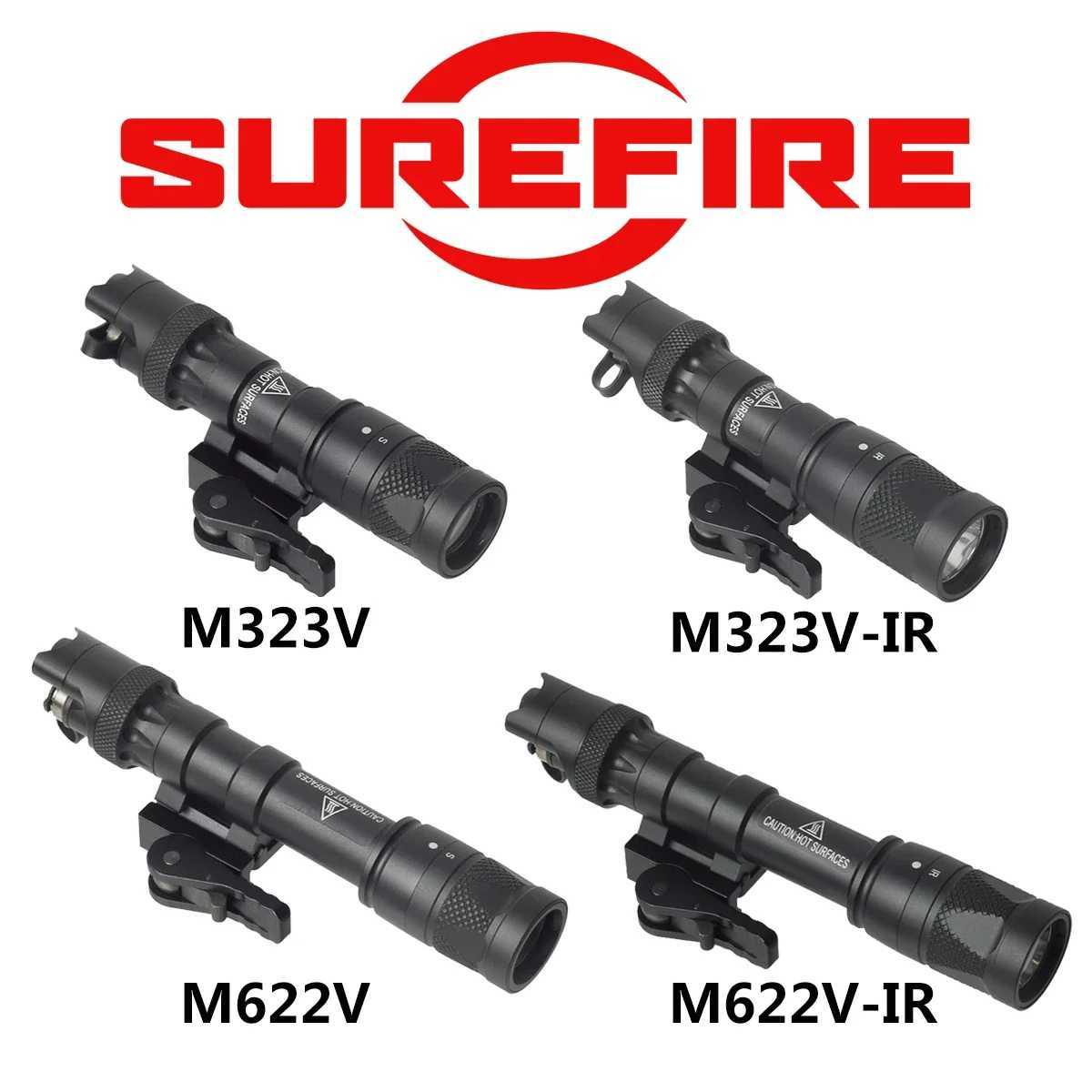 Airsoft M300 M600 M323V M622V M323V-IR M622V-IR Tactical Scout Light Weapon Flashlight Hunting Spotlight M300A Gun Lamp R250728