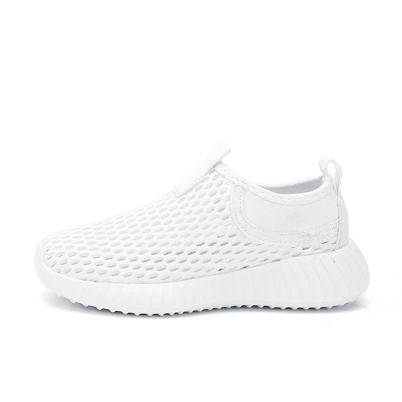 Children's Summer New Boys and Girls Mesh Breathable Slip-On Hollow Sports Shoes for Big Kids