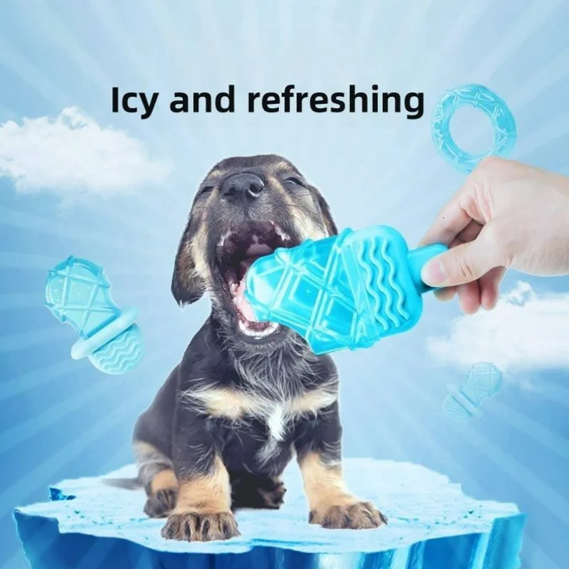 Summer Ice Stick Heat Relieving Cooling Water Injection Tooth Grinding Dog Toy Set Chew Outdoor Treat Training Pet Supplies 250729