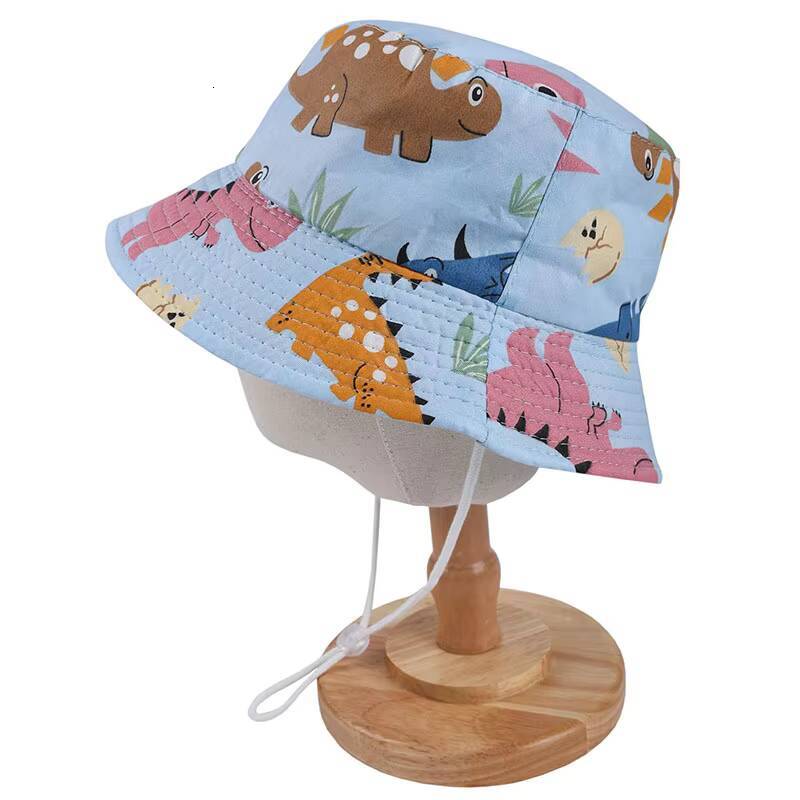 New Summer Panama Baby Girls Hats Cartoon Boys Fisherman Kids Beach Outdoor UV Bucket Hat Toddler Sun Cap ddmyshoesvip
