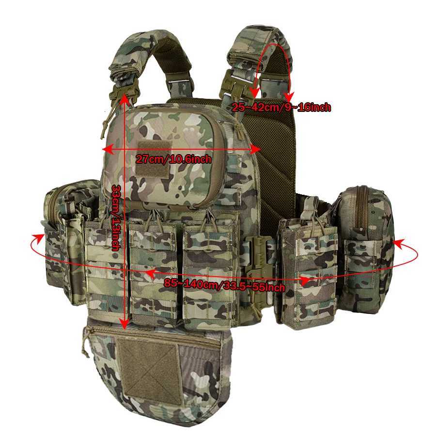 Quick-release training vest molle multifunctional outdoor vest equipment Z250728