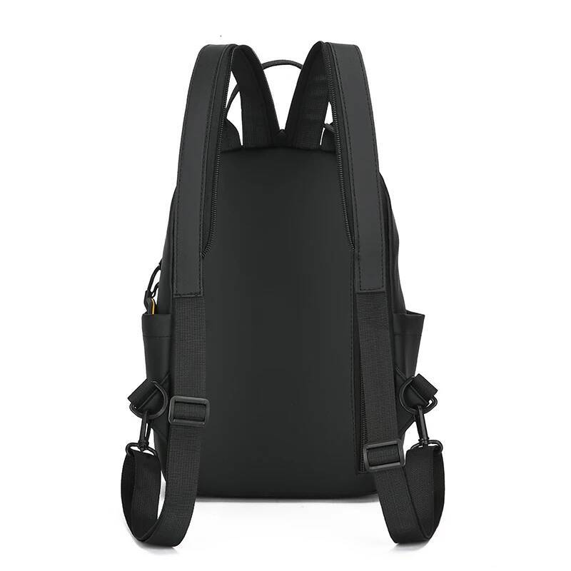 Fashion Men's Small Daypack High Quality Soft PU Leather Male Backpack Casual Teenager Zippered Straps Chest Crossbody Bag high-quality