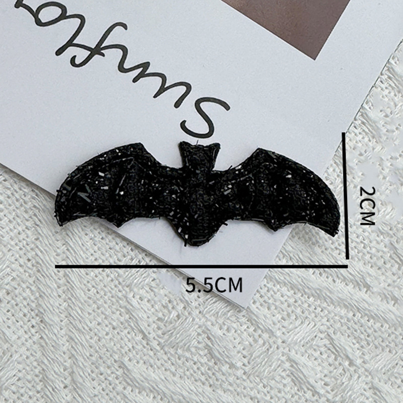 30Pcs/Lot 5.5*2cm Halloween Little bat wings Appliques Festival Decoration Headwear Hair Clip Clothing Hat Decoration Accessories
