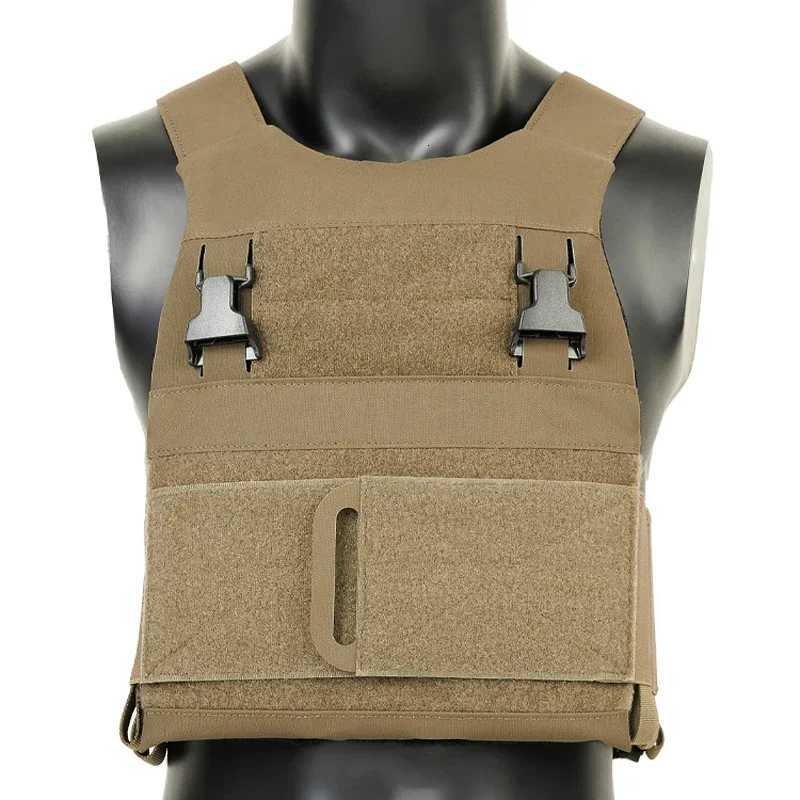 Tactical Low Vis Slick Vest Airsoft Lightweight Plate Carrier FCSK2.0 Vest Gear Quick Release Elastic Cummerbund Vest Z250728