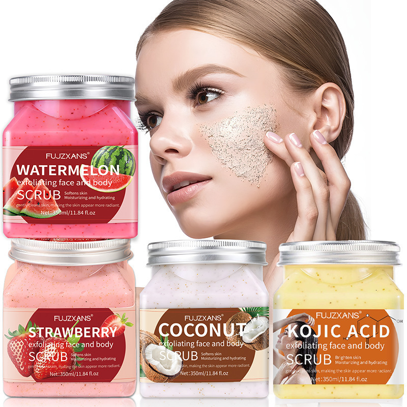 Full Body Scrub Exfoliating Chicken Skin Fruit Flavor Coconut Body Scrub Cleansing Scrub 240627