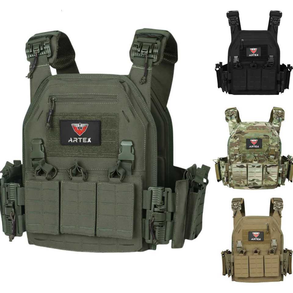 Ranger Green Plate Carrier Tactico Vest With Quick Release Security Molle Chaleco Tactico Bandolier Laser Cut Vest Z250728
