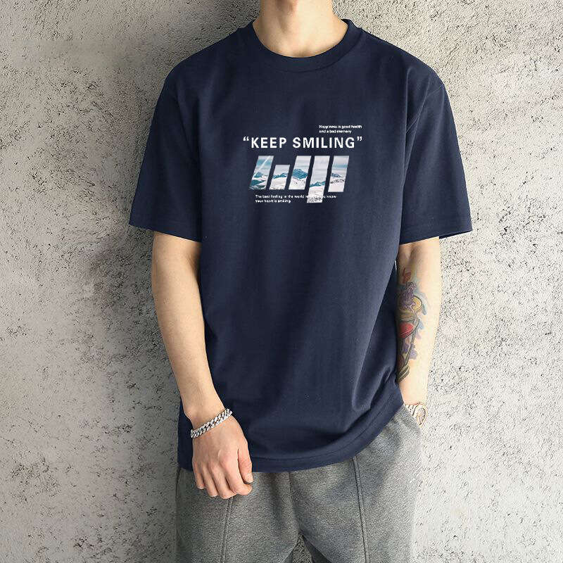 Designer T Shirt Men's Short Sleeve T-Shirt Trendy Brand Summer Loose Fit Pure Cotton New Base Shirt Top Tee Graphic Tee Tracksuit
