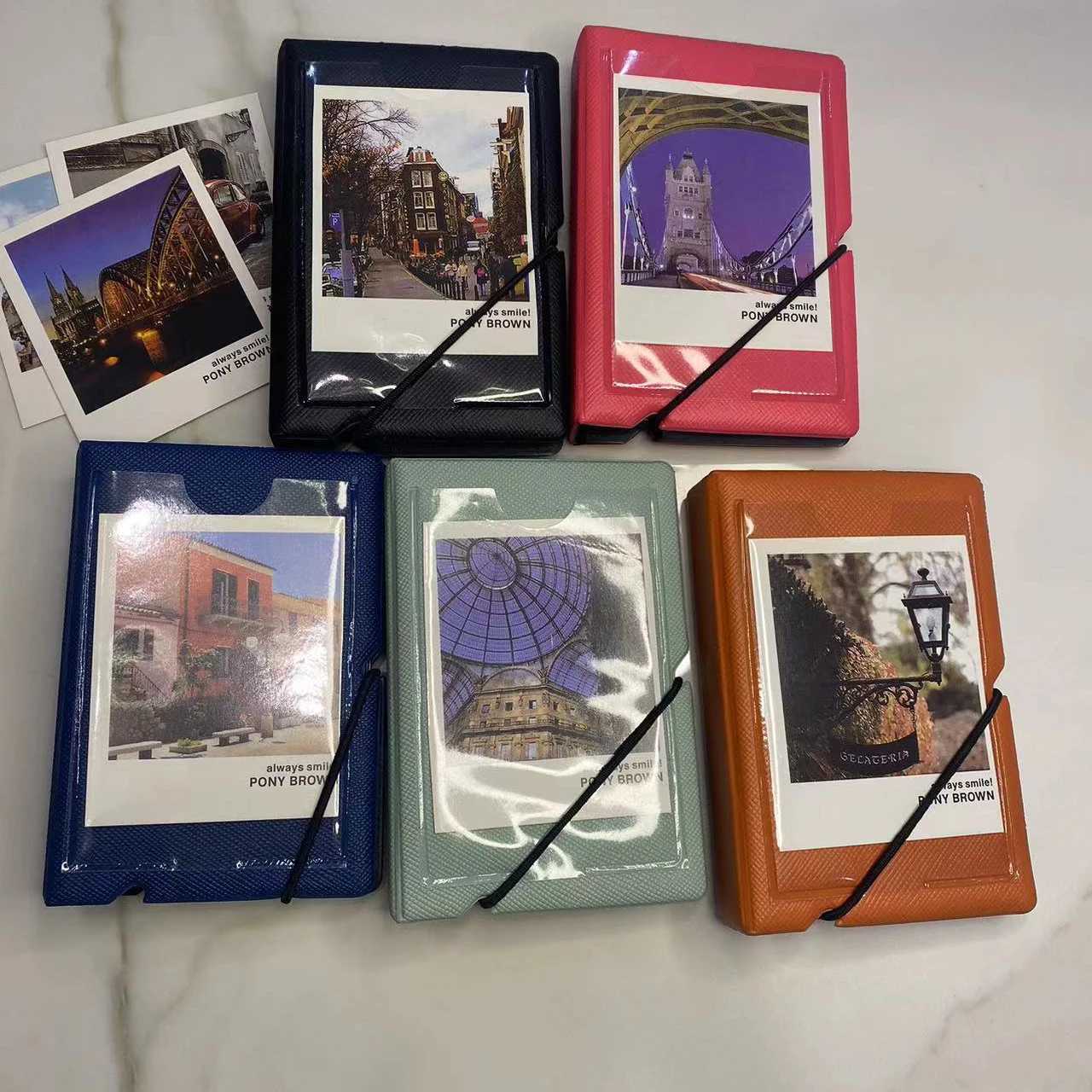 28 Pcs 3 Inch Photos Instax Mini Camera Album Photo Album with Elastic Closure for Children Kids Cute Mini Z250729