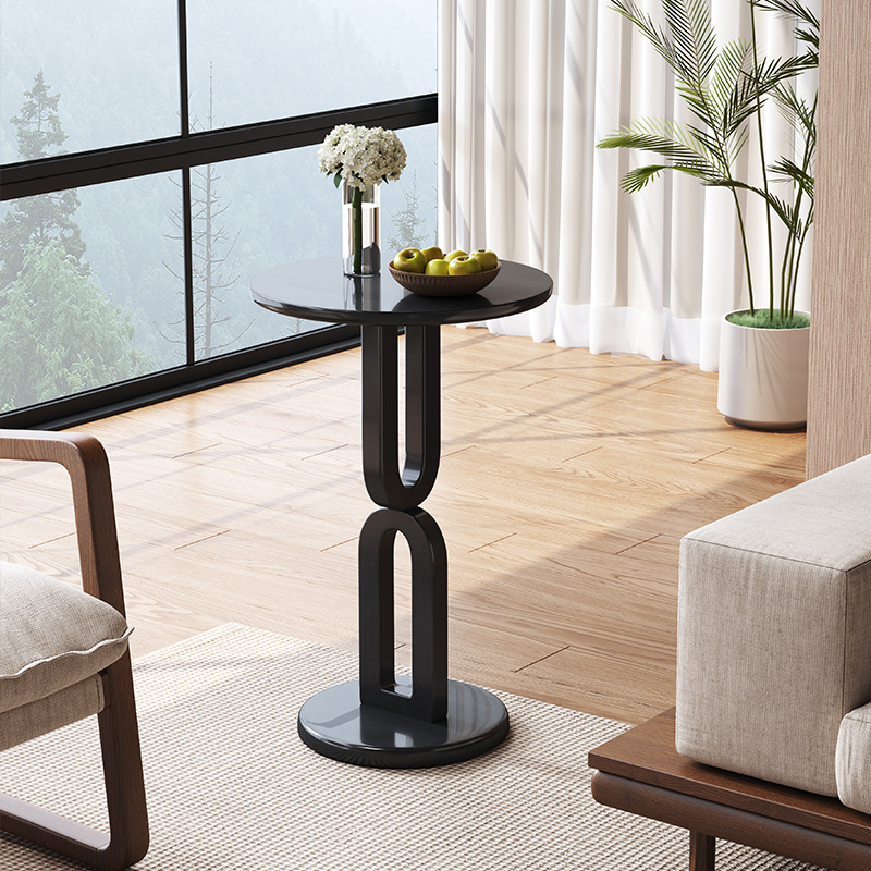M7294 Simple modern all solid wood small coffee table designer living room small tea table rack