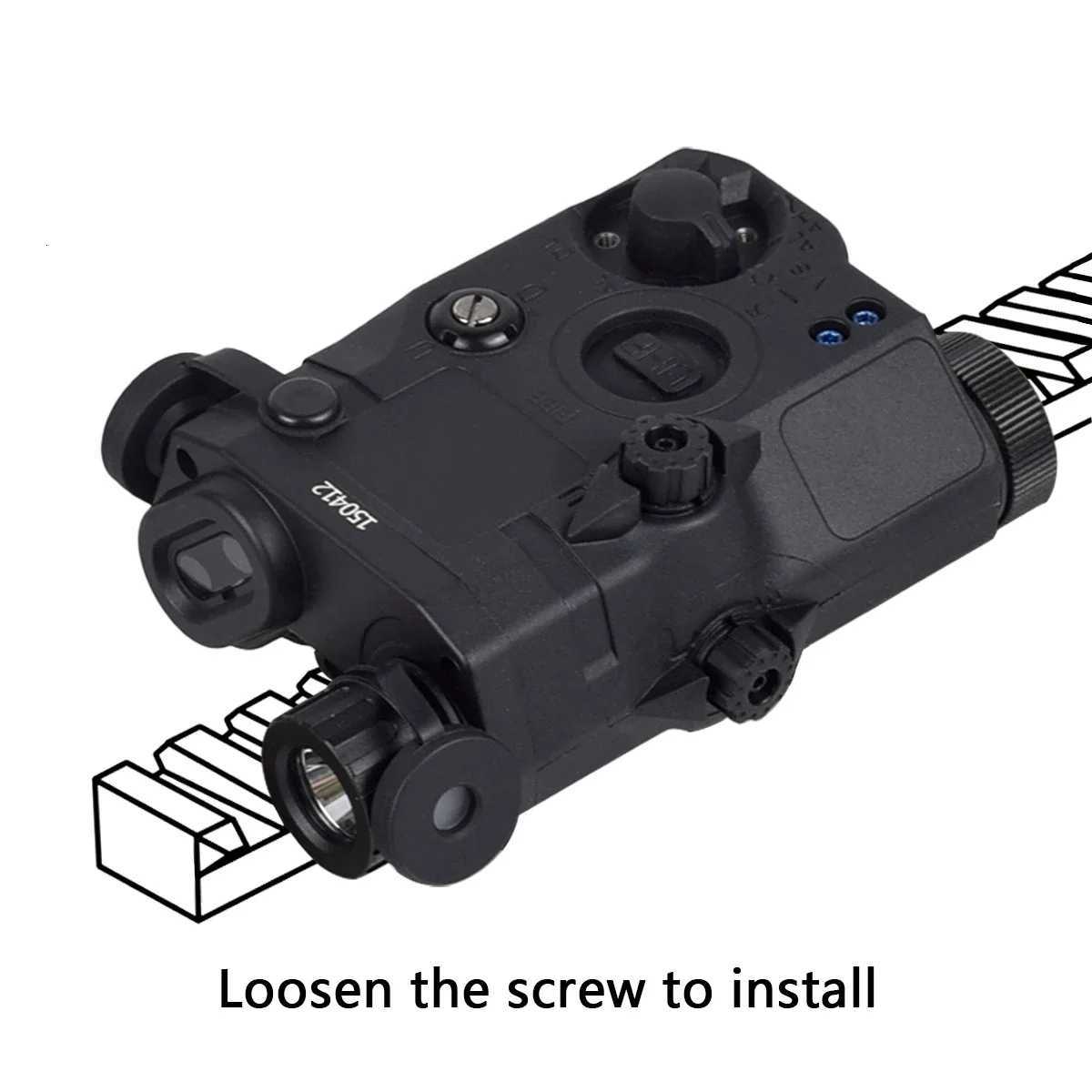 Tactical Airsoft SF M600 PEQ15 PEQ-15 LA5C Red Green Blue Dot Laser Indicator IR Fill Light Hunting Scout AR15 Fit 20MM Rail XJ250728