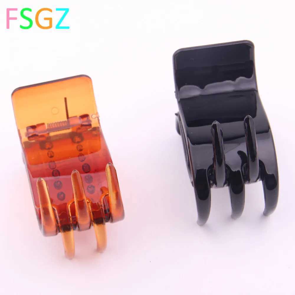Basic Plastic Hair Clamp Solid Black Transparent Brown Hair Claw Ponytail Holders Hairdressing Accessories Tools Hair Clips 2020 Z250729