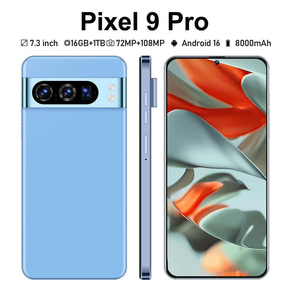 Smartphone Pixel9 Pro 7.3 inch 16G+1T all-in-one 108MP camera dual sim card HD screen resolution