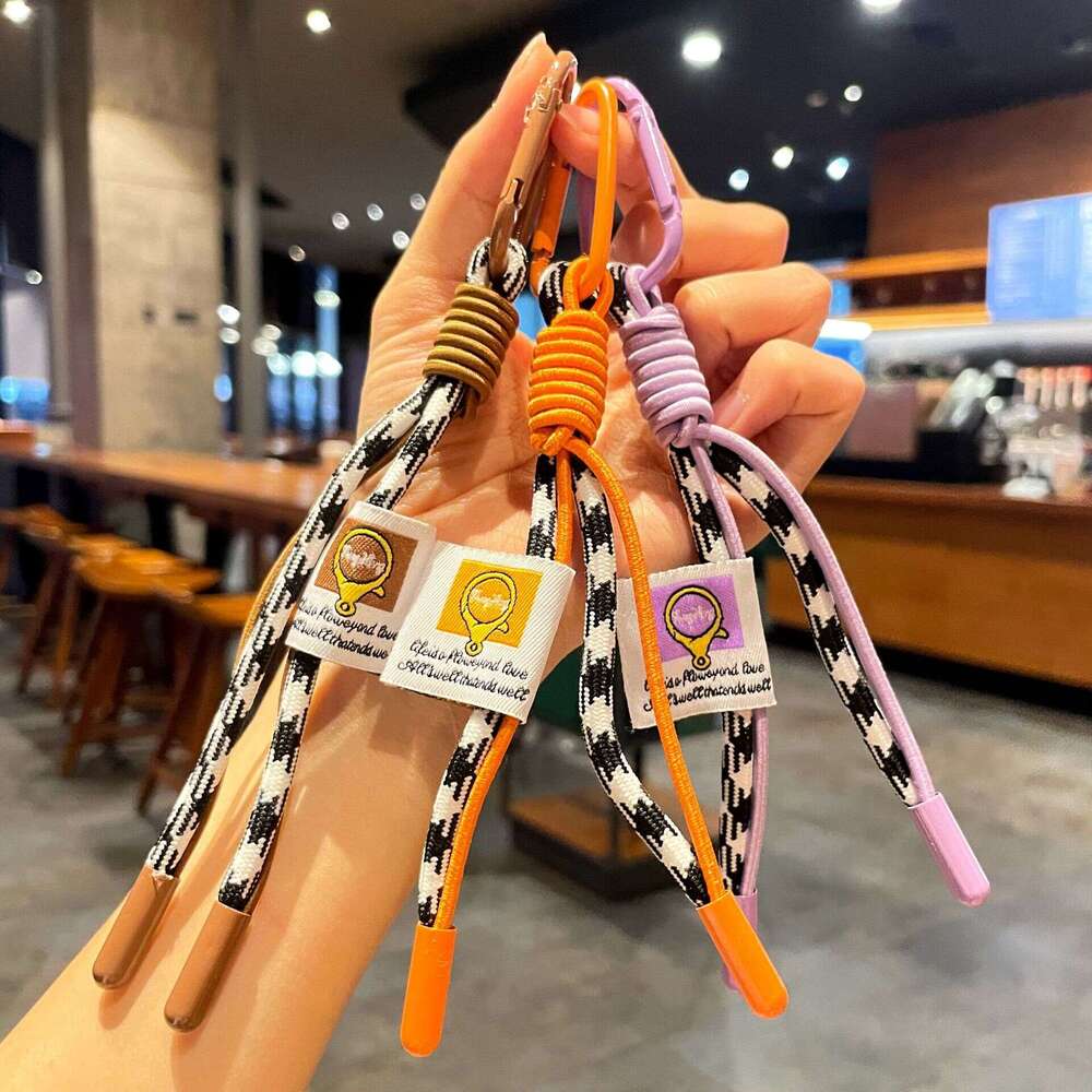 Miu Style Phone Lanyard Dopamine Colorful Rope Wrist Keychain Bag Pendant Small Accessories