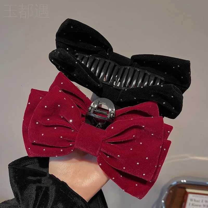 Large Bow Hair Claw Crab Women French Temperament Hairpin Hair Clip for Girls Ponytail Hair Accessories Clip Crab Hairpin Z250729