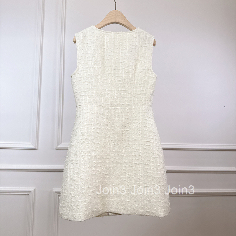 2025 Summer Autumn New Style Socialite Chic Elegant Base Short Dress Whitening High Waist Sleeveless Vest Dress