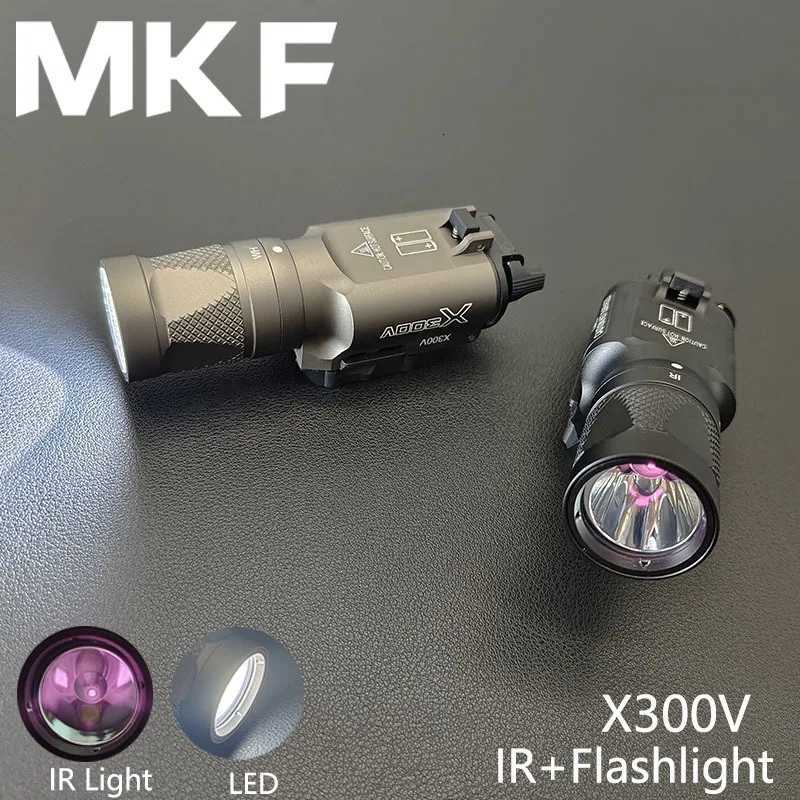 Tactical X300V X300 IR Lighting and LED White Light Flashlight X300U Scout Light Airsoft Hunting Pistol Weapon Light Lamp XJ250728
