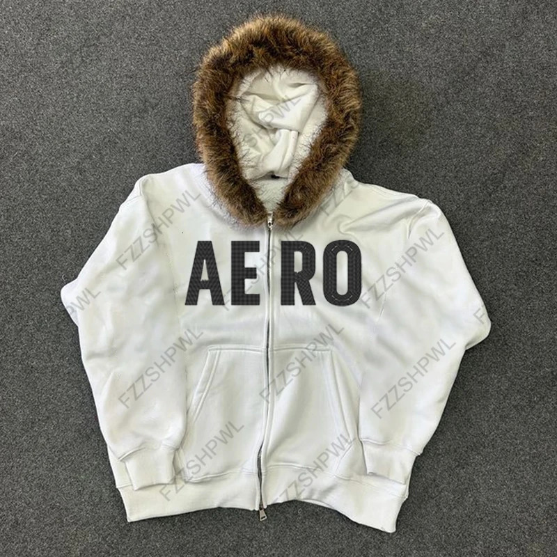 2K Hoodies Clothes Women Aesthetic Harajuku Fur Collar Leopard Print Zip Up Graphic Retro Hip Hop Punk Streetwear EGirl 250729