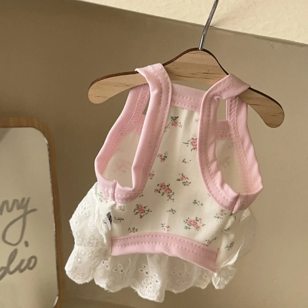 ute Bow Cat Dress Pink Puppy Halter Home Small Dog for Dogs Skirt Clothes Accessories in Summer 250729