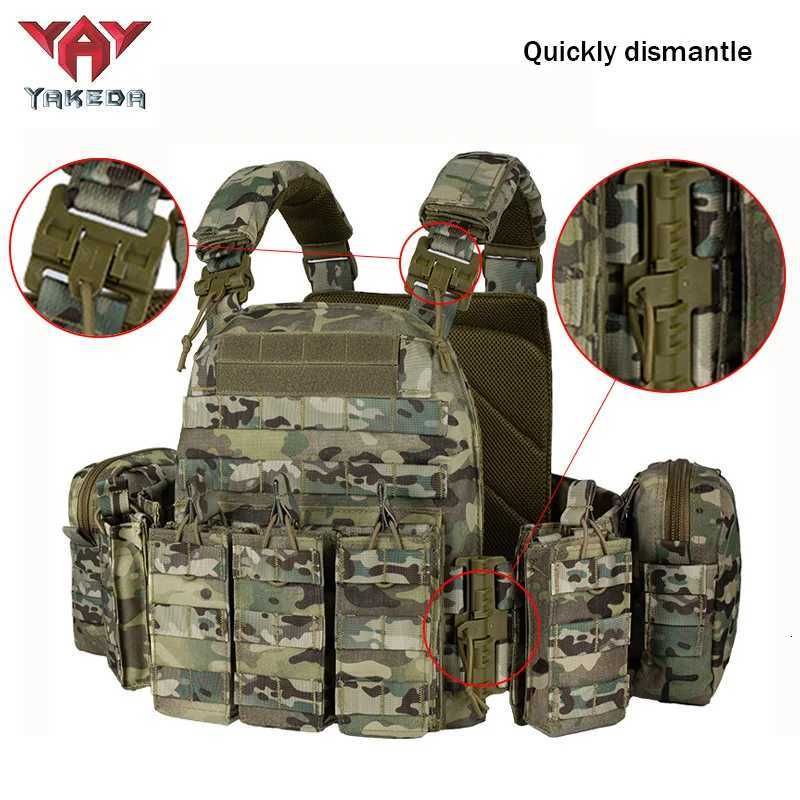 YAKEDA Quick disassembly training vest detachable and expandable comfortable breathable wear-resistant and tear resistant Z250728