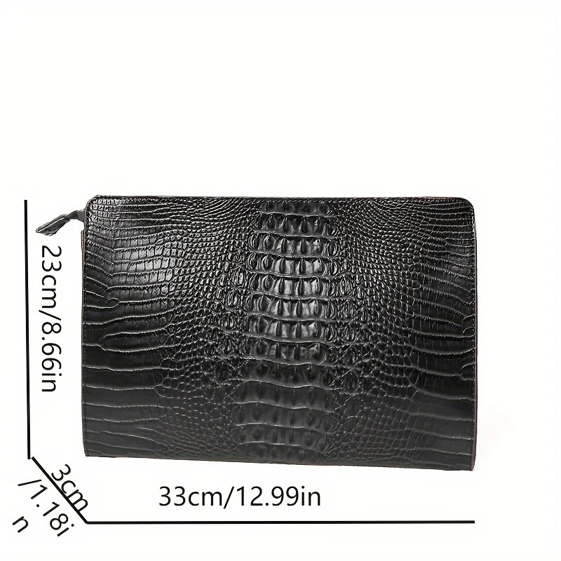 Business Bag iPad Handbags PU Leather Envelope Bag Male Wallet Pattern Men/Women Clutch Bags 250723