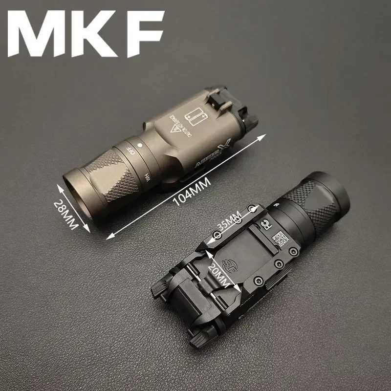 Tactical X300V X300 IR Lighting and LED White Light Flashlight X300U Scout Light Airsoft Hunting Pistol Weapon Light Lamp XJ250728