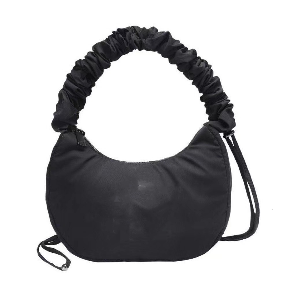 2025 Designer's New Wrinkled Underarm Bag, Men's and Women's Fashion Sports Single Shoulder Crossbody Bag