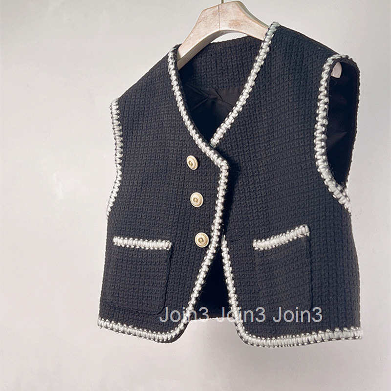 25 Summer New Fashionable Elegant Chic Small Fragrance Vest Jacket for Women French Tweed