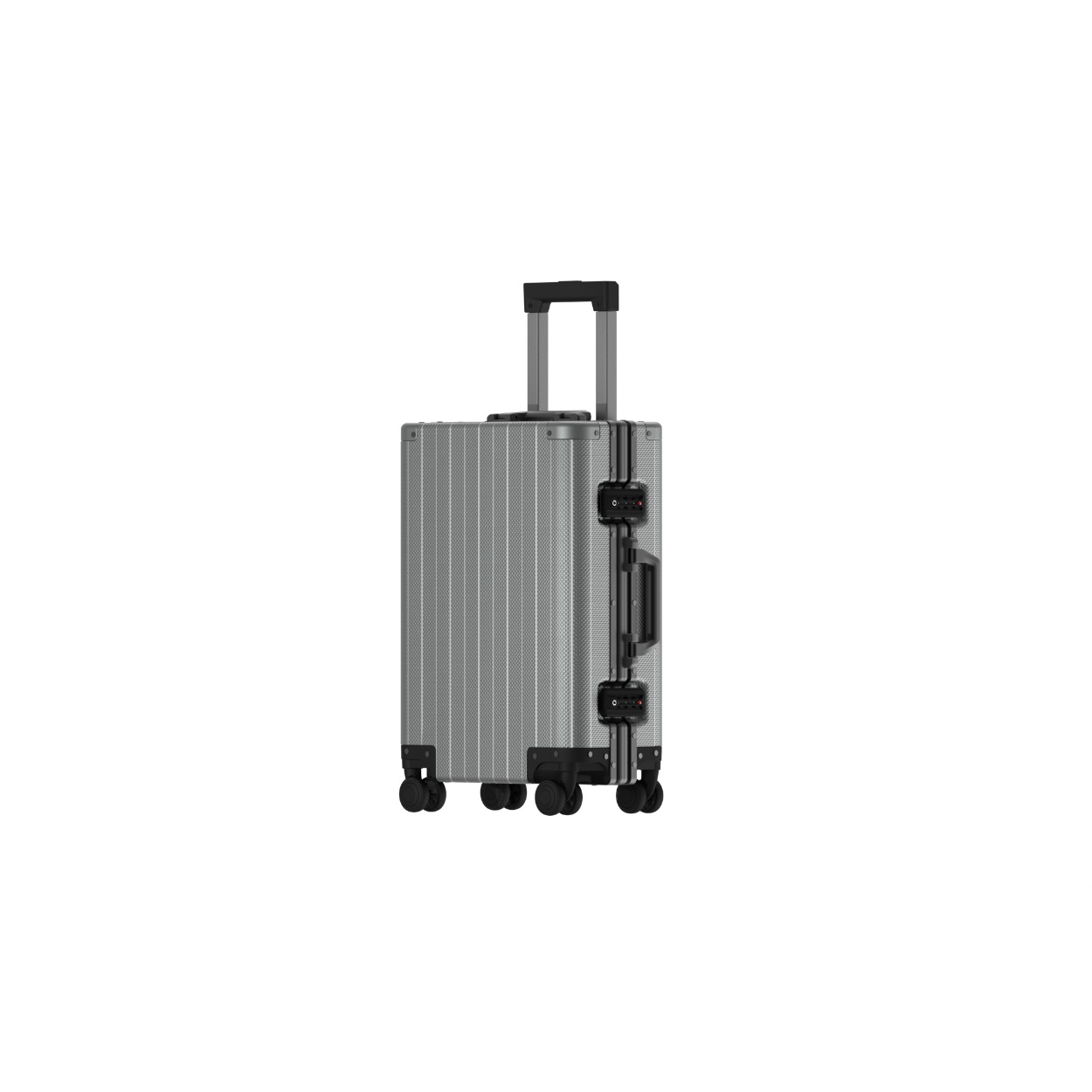 New all aluminum luggage with 20 inch boarding case and men's and women's luggage with thickened all metal swivel wheels for travel