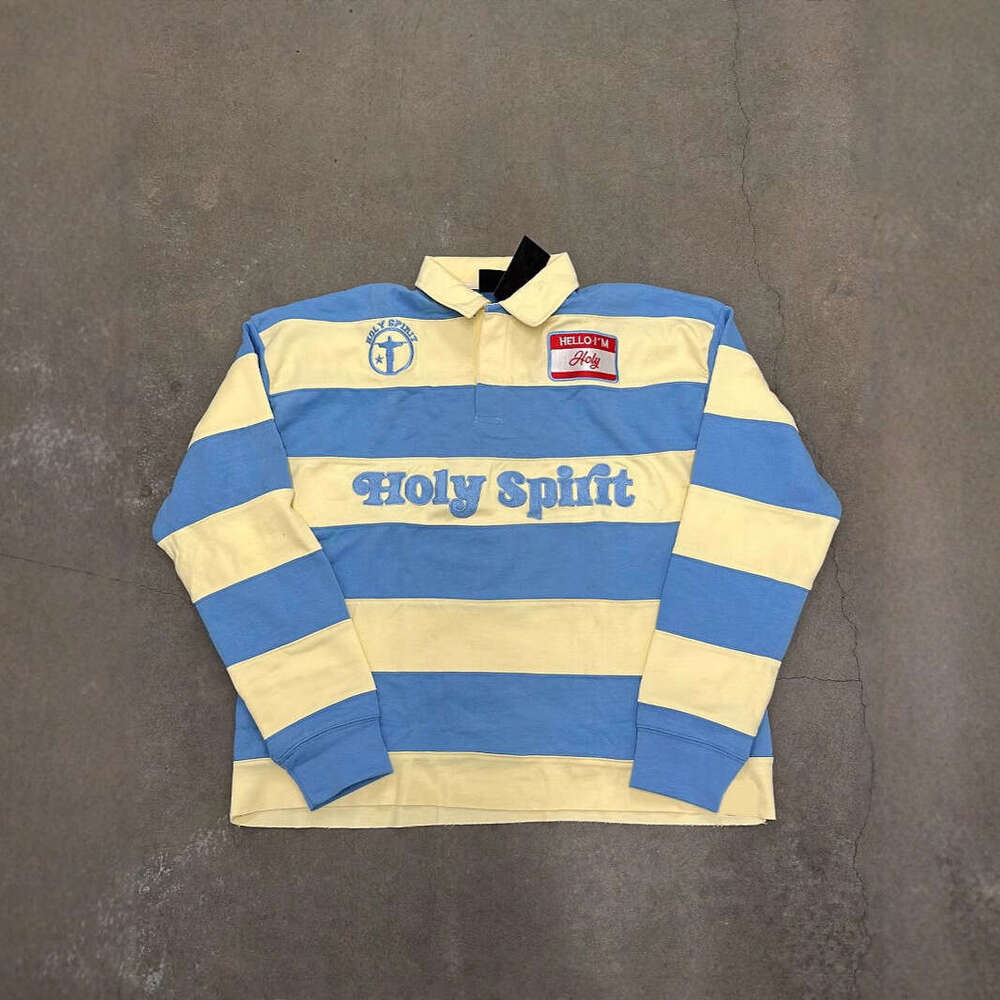 American Street Style Letter Embroidery Unisex Loose Sweatshirt Long Sleeve