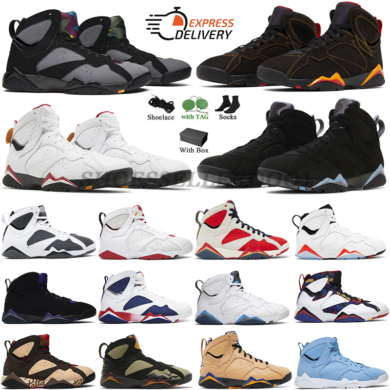 7s 7 Basketball Shoes Mens white Infrared Flint Cardinal Citrus Afrobeats Pantone Bordeaux Patta Hare Sneakers Trainers