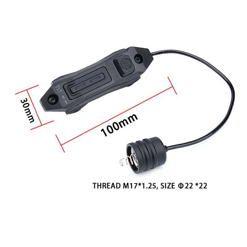 Vadsn Tactical Double Function Switch Applicable for Modlite /m300/m600 Series Airsoft Flashlight Momentary Hunting LightXJ250728