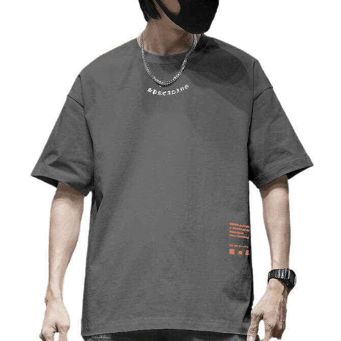 Designer T Shirt Summer Trendy Hong Kong Style Versatile Pure Cotton Short Sleeve T-Shirt For Men, Ins Trendy Brand High Street Loose Design Sense Nic