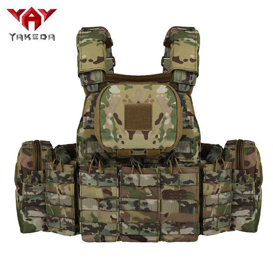 YAKEDA Five piece equipment bag training vest wear-resistant and tear resistantdetachable and expandable waterproof Z250728